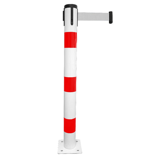 Poteau Métal de Balisage à Sangle EVOLYS à Fixer