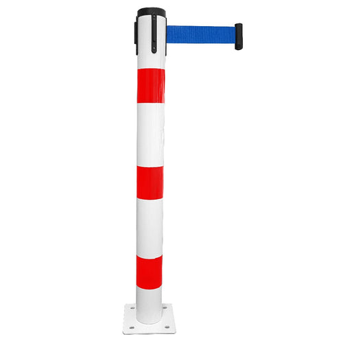 Poteau Métal de Balisage à Sangle EVOLYS à Fixer