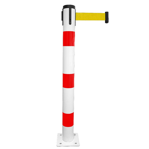 Poteau Métal de Balisage à Sangle EVOLYS à Fixer