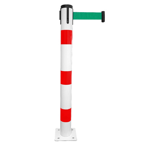 Poteau Métal de Balisage à Sangle EVOLYS à Fixer