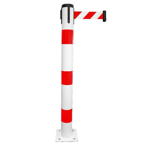 Poteau Métal de Balisage à Sangle EVOLYS à Fixer