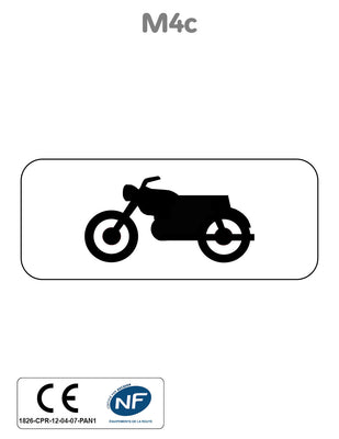 Panonceau Moto M4c