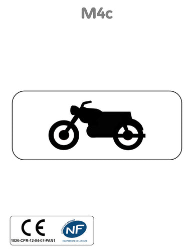 Panonceau Moto M4c