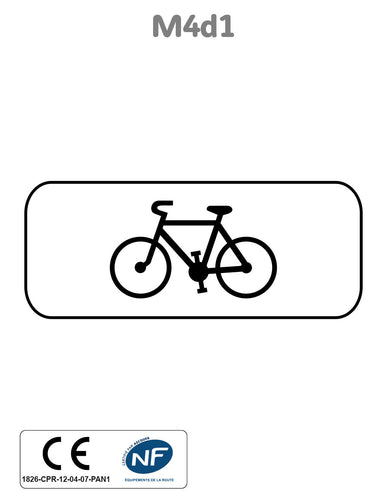 Panonceau Vélo M4d1