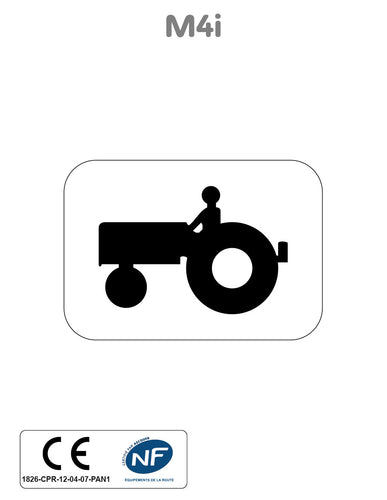 Panonceau Véhicule Agricole à Moteur M4i