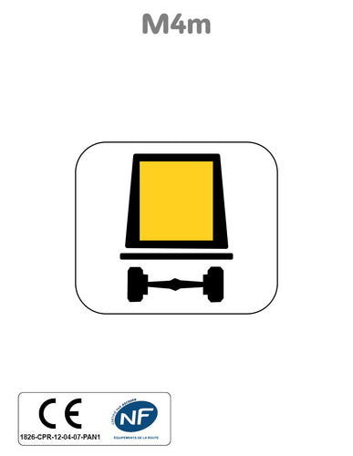 Panonceau Véhicule Transport de Marchandises Dangereuses M4m