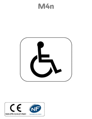 Panonceau Handicapé M4n