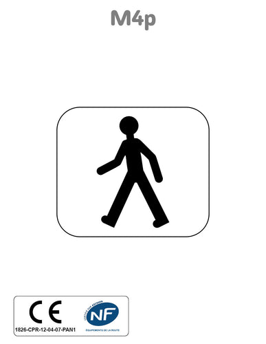 Panonceau Piétons M4p