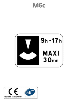 Panonceau Stationnement avec Disque M6c
