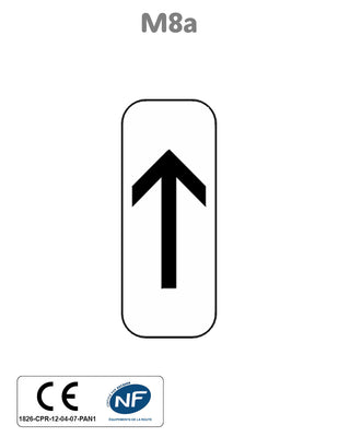 Panonceau Début de Section de Stationnement M8a