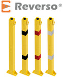 Poteau de Balisage Métal REVERSO® à fixer