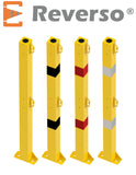 Poteau de Balisage Métal REVERSO® à fixer