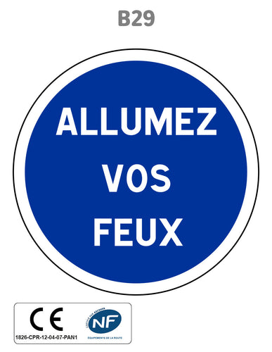 Panneau B29 Autres obligations