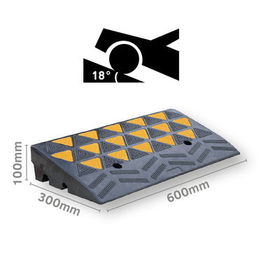 Rampes de Trottoir Caoutchouc 100MM EQUIPEMENTECH