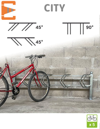 Racks Range Vélos Modulaires CITY à 90° ou 45°