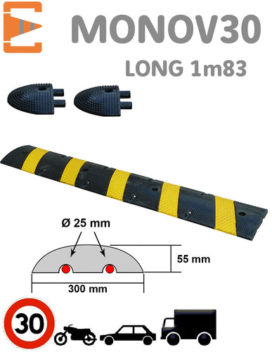 Ralentisseur Monobloc 30km/h 1M83 EQUIPEMENTECH