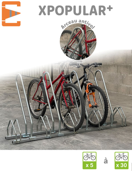 Râtelier à vélos en acier 5 emplacements h14061