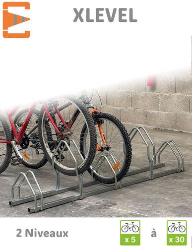Râtelier Range Vélos XLEVEL 5 à 30 places