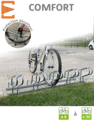 Râtelier Range Vélos COMFORT 3 et 5 places