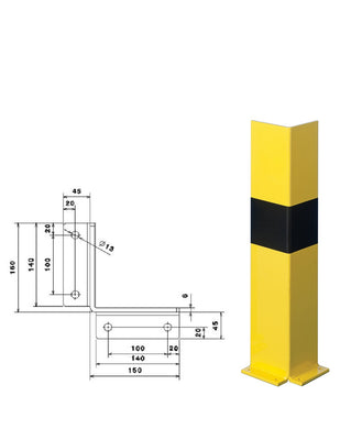 Sabot de protection hauteur 800