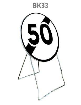 Panneau Temporaire BK33 Fin de limitation de vitesse