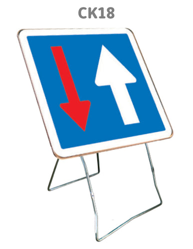 Panneau Temporaire CK18 Priorité par rapport à la circulation en sens inverse