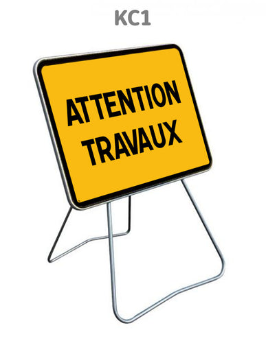 Panneau Temporaire KC1 Attention travaux