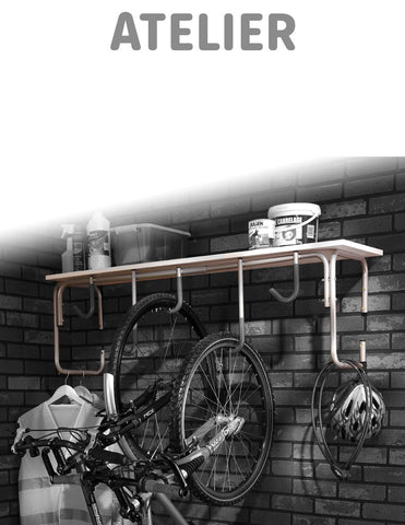 Range vélos mural 5 places