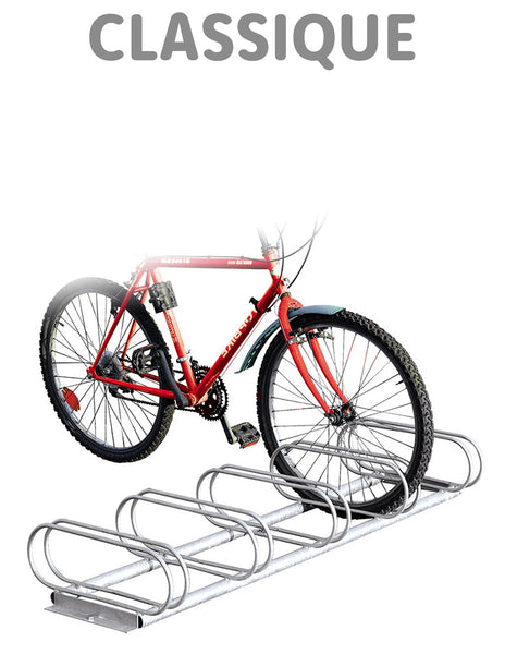 WilTec Râtelier au Sol pour 5 vélos 1305x320x265mm Acier Revêtu par Poudre  Gris Bicyclette : : Sports et Loisirs