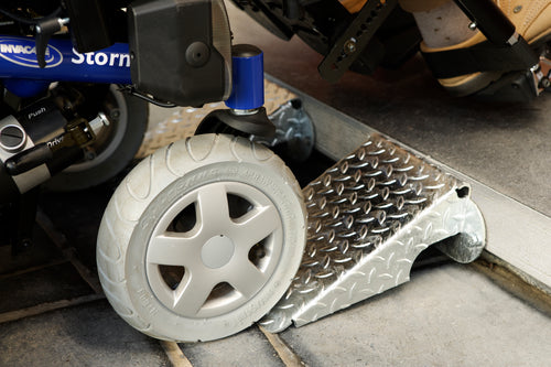 Rampe de trottoir acier galva 310 x 250 x H100mm