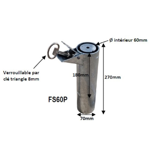 fourreau amovibilité 60 mm