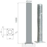 Poteau de protection acier galva EQUIPEMENTECH