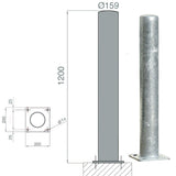 Poteau de protection acier galva EQUIPEMENTECH