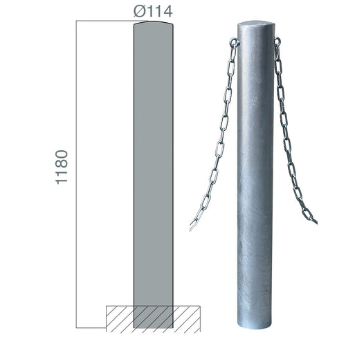 poteaux chaines carrefour 114