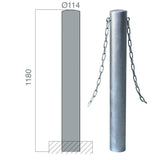 poteaux chaines carrefour 114