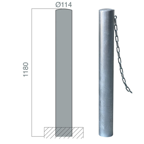 poteaux chaines carrefour 114