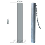 poteaux chaines carrefour 114