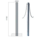 poteaux chaines carrefour 60