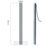 poteaux chaines carrefour 60