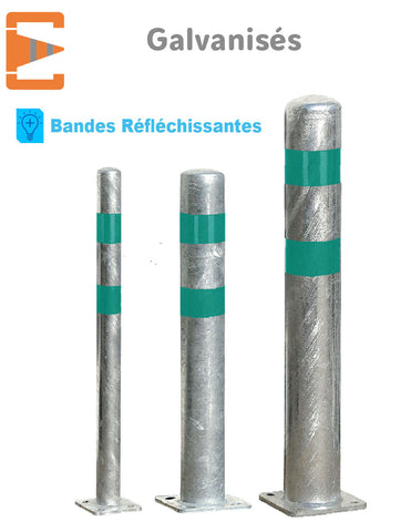 Poteaux de Protection Galva bandes Vertes