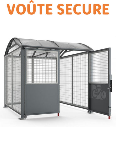 Abri Vélos VOUTE Sécurisé Modulable 6 places