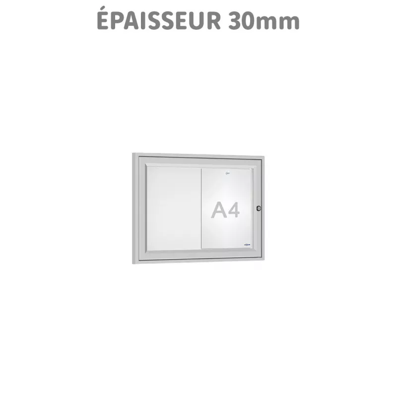 Vitrine d’affichage intérieur 2 à 18 feuilles A4