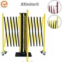 Barrières extensibles Xfinite® 3 faces sur poteau