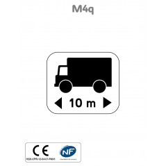 Panonceau Longueur Poids Lourds M4q