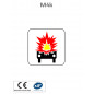 Panonceau Véhicule Transport de Marchandises Explosives ou Inflammables M4K