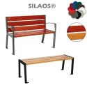 Banc Public Acier Bois Silaos®