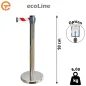 Poteau de guidage Inox à sangle 2,50 mètres ecoLine Poteau de guidage Inox à sangle 2,50 mètres ecoLine
