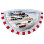 Miroir de circulation industrielle rouge blanc