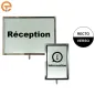 Panneau porte affiche A4 et A3 inox