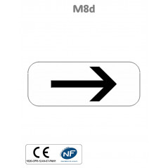 Panonceau Section de Stationnement à Droite M8d